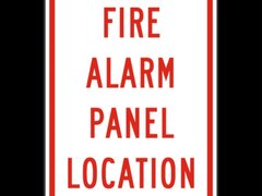 Fire Alarm Panel Location Sign